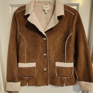 J. Jill Faux Suede Jacket ,size M Petite